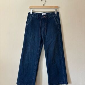 Paige wide leg tie waist jeans